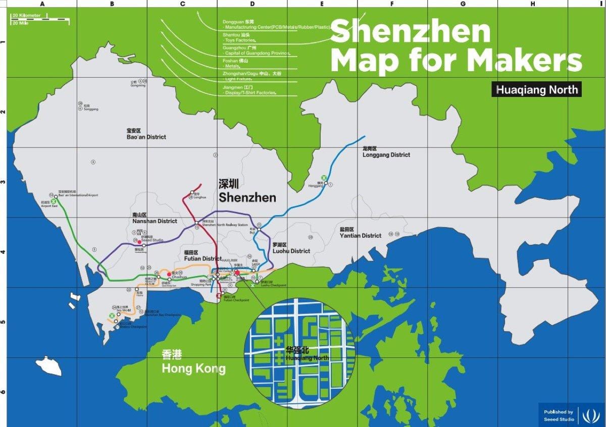 carte de Shenzhen de la carte pour les décideurs