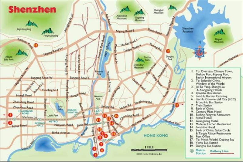 carte de Shenzhen shopping