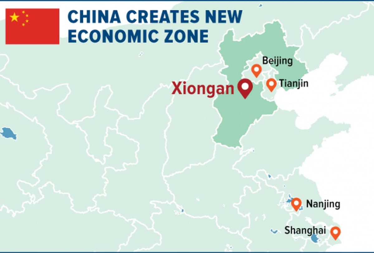 carte de la zone économique spéciale de Shenzhen