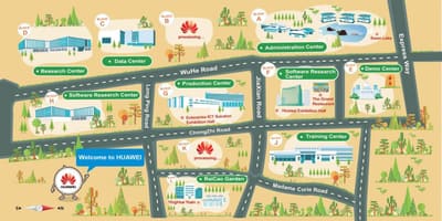 Carte de huawei à Shenzhen 