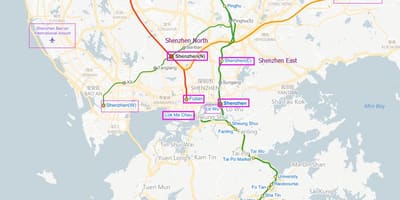 Szx carte de l'aéroport