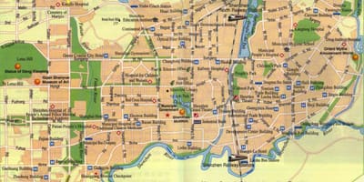 Carte de la ville de Shenzhen
