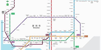 Métro de Shenzhen carte 2016