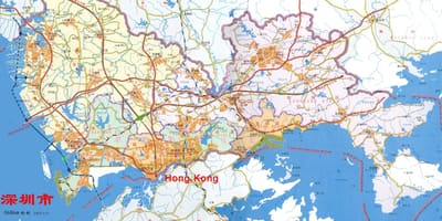 Carte de Shenzhen sme de la Chine