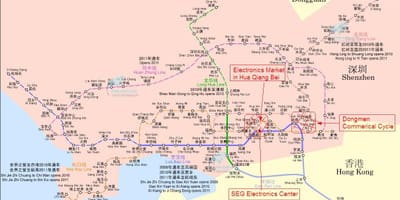 Carte de Shenzhen marché de l'électronique